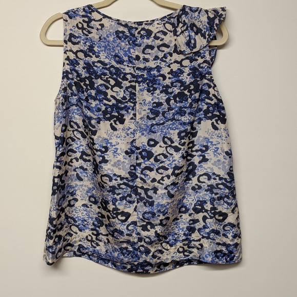 CAbi silk tank top with cascading ruffle - Picture 2 of 7